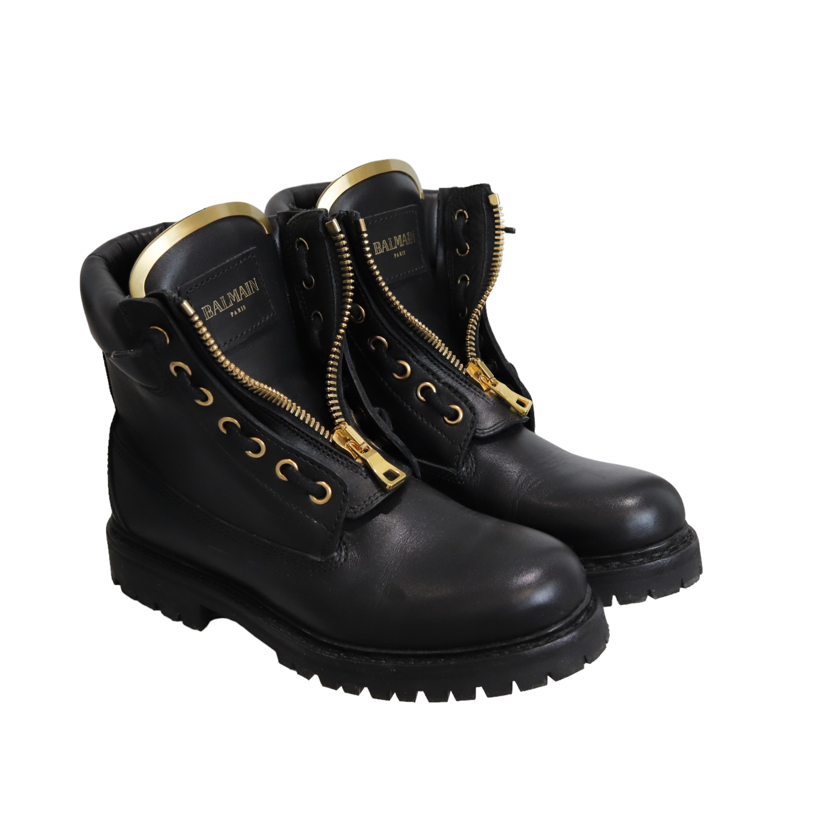 Balmain military boots best sale