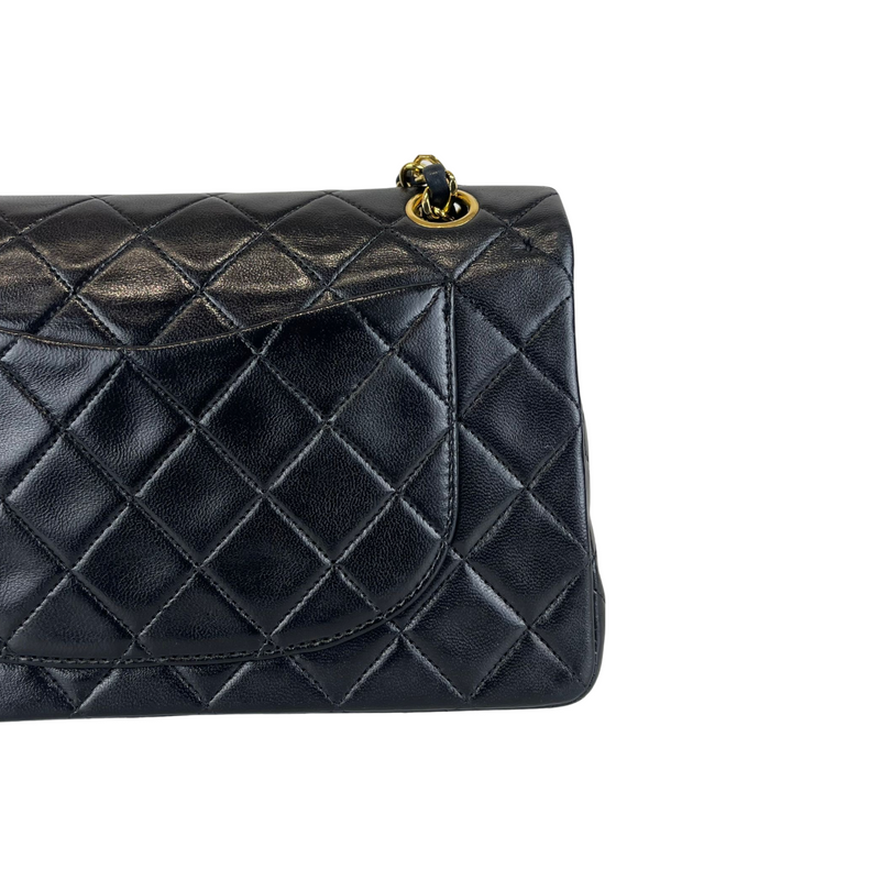 Classic Flap Small Lambskin Black GHW