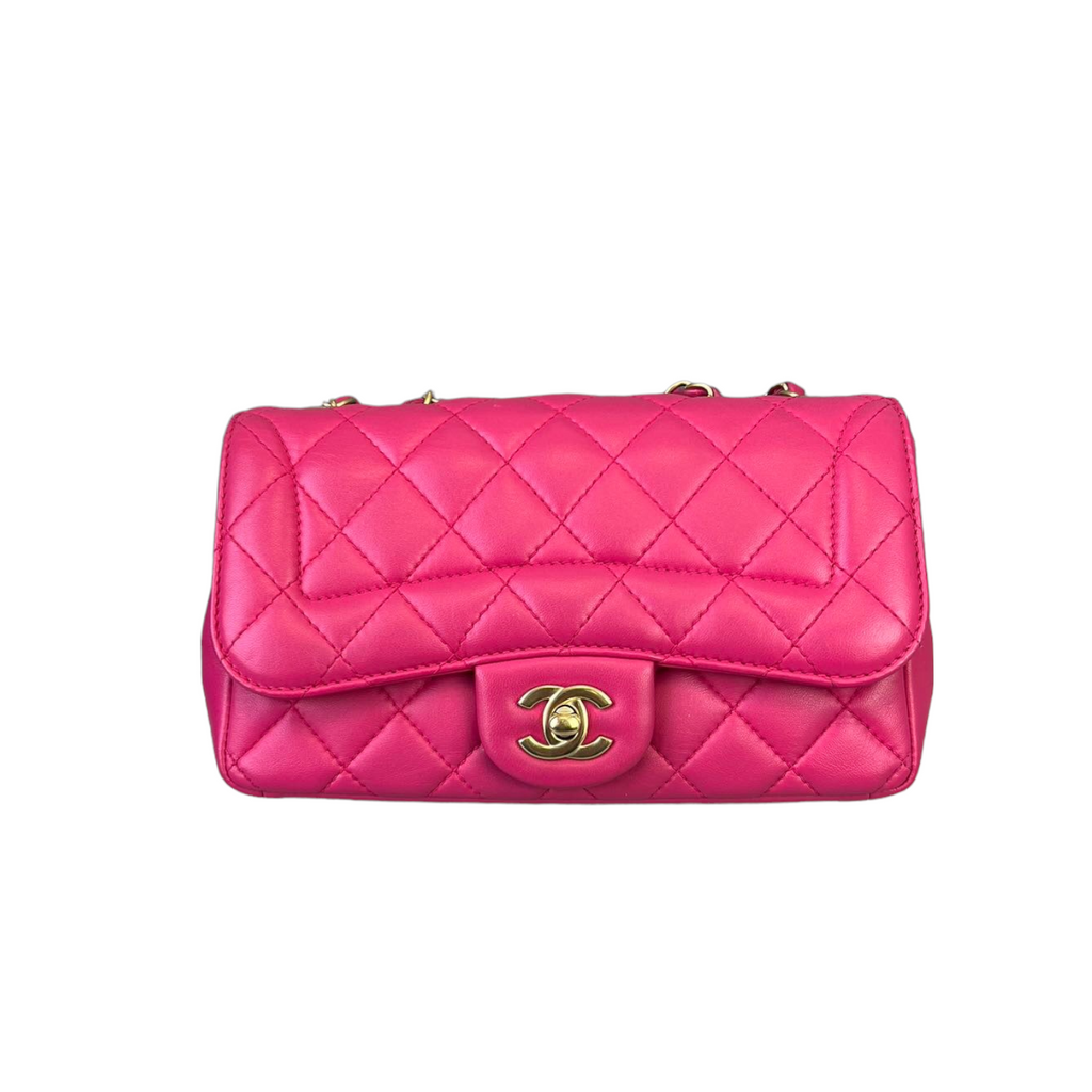 Mademoiselle Chic Mini Pink Lambskin GHW