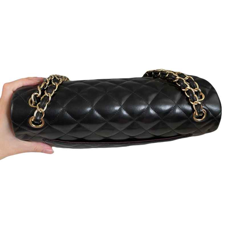 Classic Flap Jumbo Lambskin Black GHW