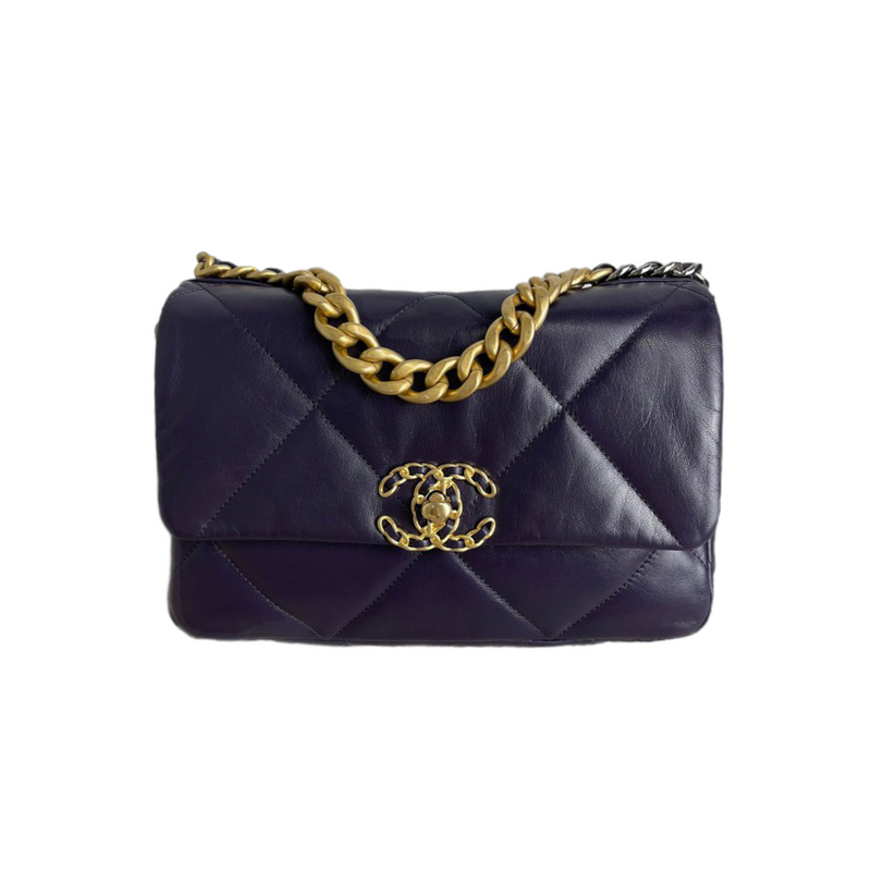 Chanel 19 Lambskin Indigo GHW