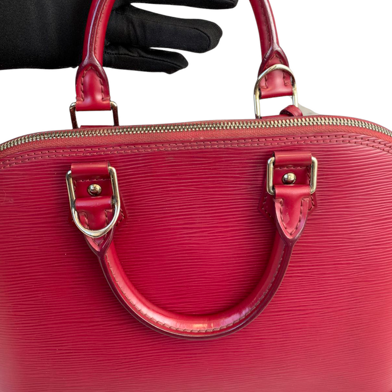 Louis Vuitton Alma Epi Leather Myrtille Handbag – Stock Exchange