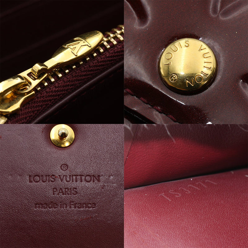 Buy Luxury Louis Vuitton Monogram Vernis Sarah Wallet Red Online