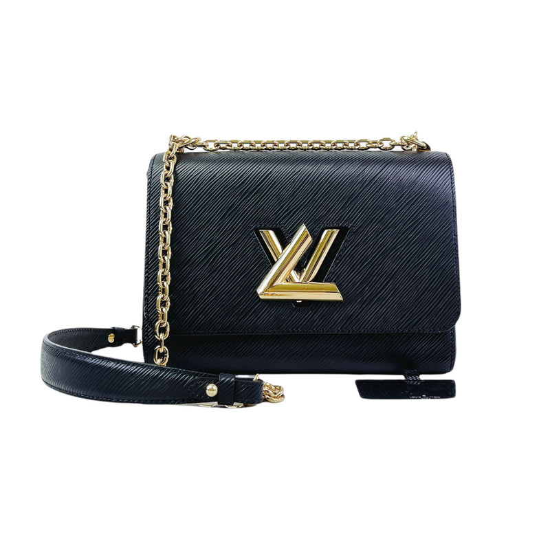 Louis Vuitton Pink/Black Epi Leather Twist MM Shoulder Bag Louis Vuitton