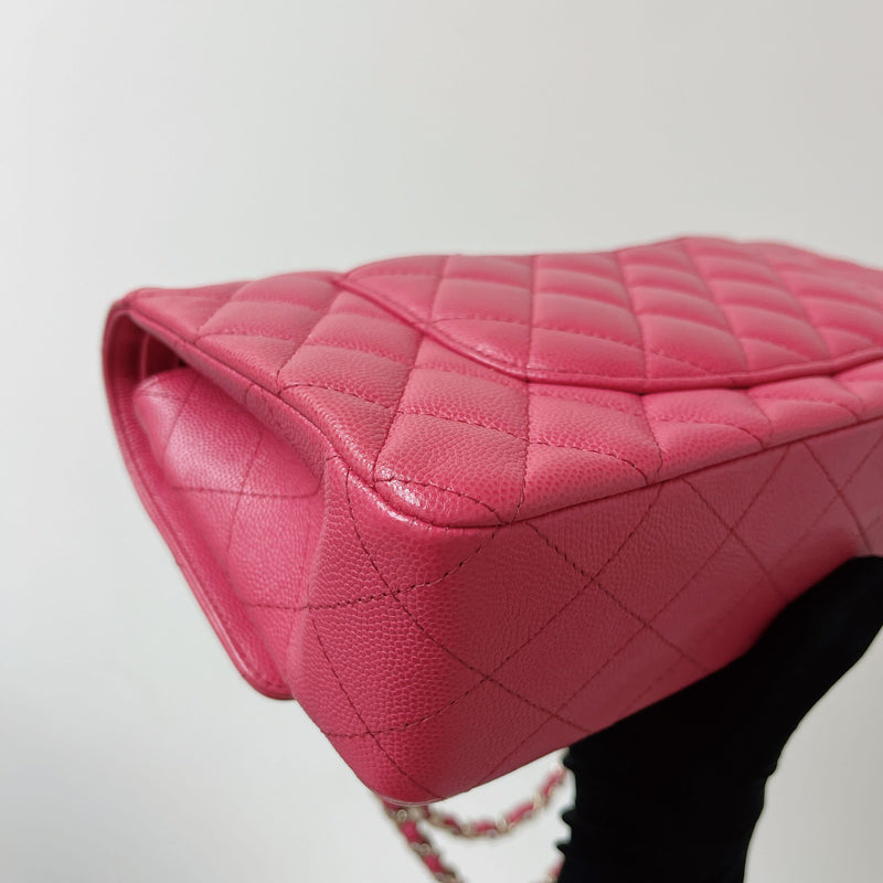 Classic Double Flap Medium Caviar Pink GHW