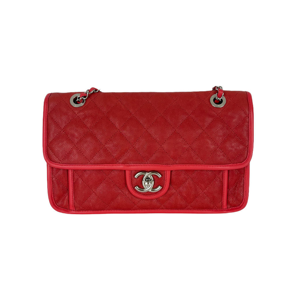 French Riviera Flap Caviar Red SHW