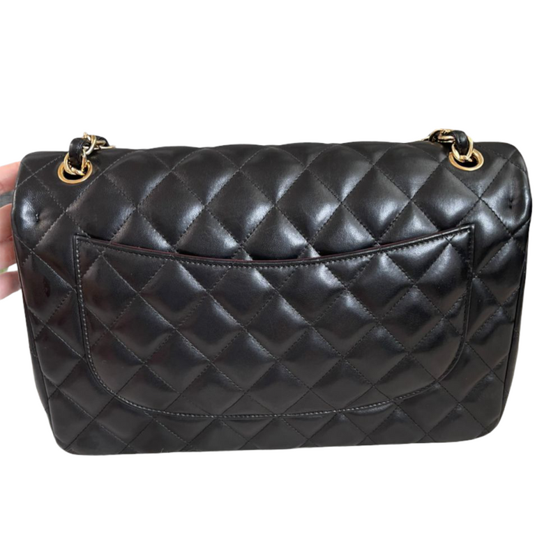 Classic Flap Jumbo Lambskin Black GHW