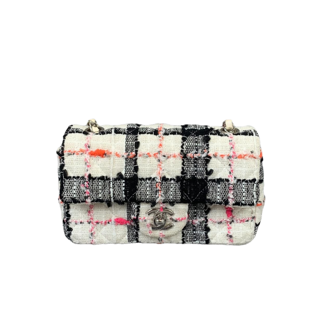 Mini Rectangular Flap Tweed Multi Color SHW