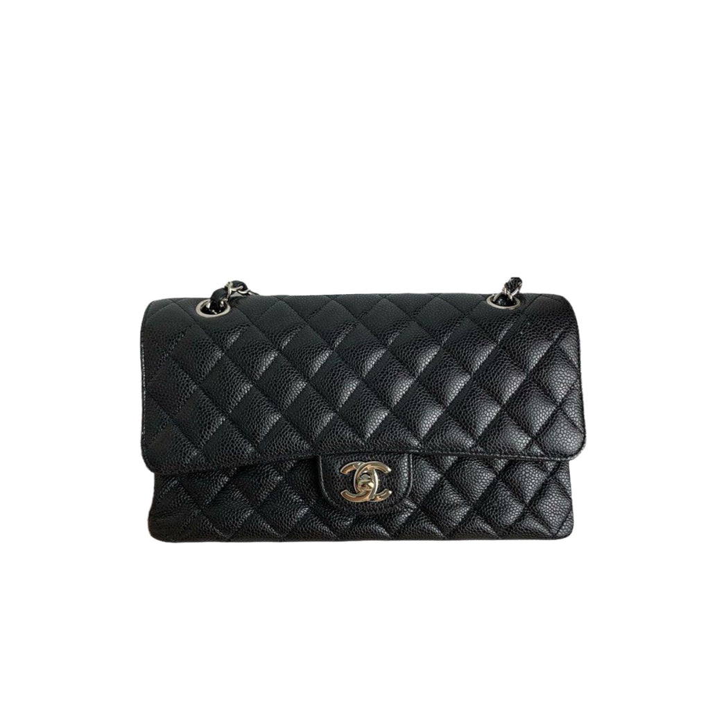 Classic Flap Caviar Medium Black SHW