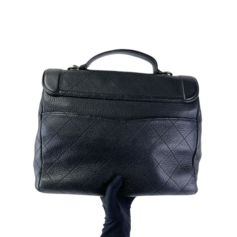 Top Handle Caviar Black RHW