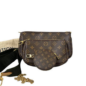 Monogram Multi Pochette Accessoires Khaki GHW