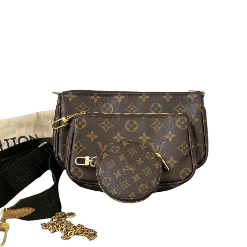 Louis Vuitton Multi Pochette Accessoires Monogram Canvas Khaki Bag - Luxury  Reborn