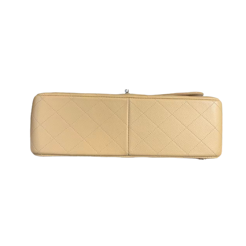 Classic Flap Jumbo Caviar Beige SHW