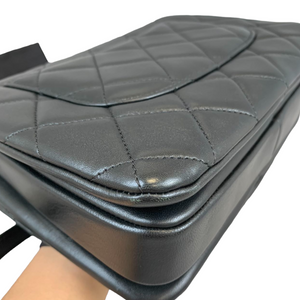 Small Trendy CC Flap Lambskin Black GHW