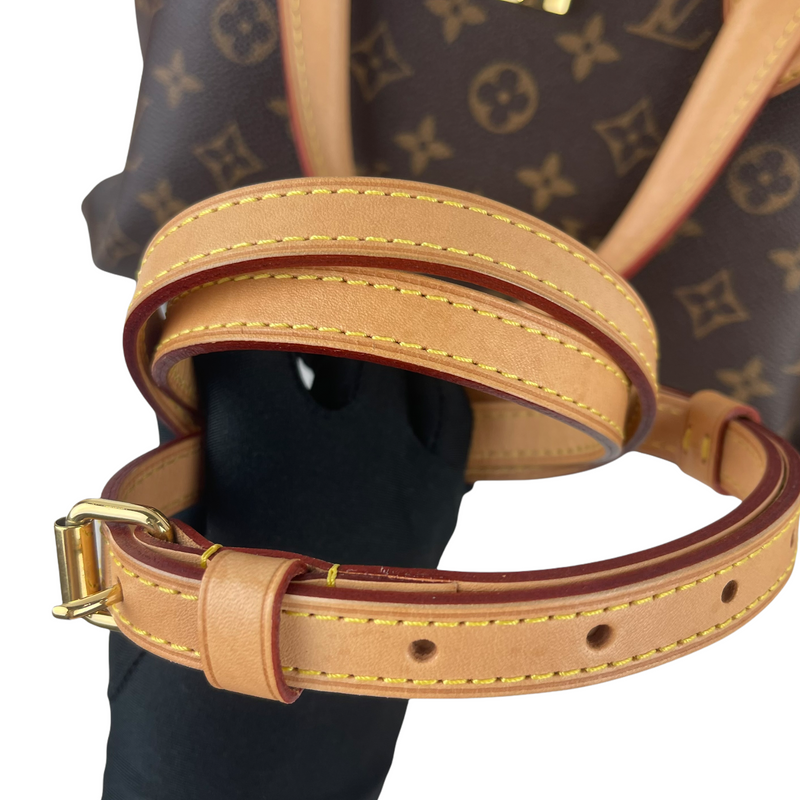 Louis Vuitton Rivoli Bag MM Monogram Brown in Coated Canvas with