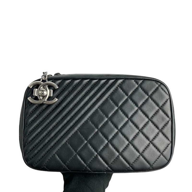 Coco Boy Camera Bag Lambskin Black SHW