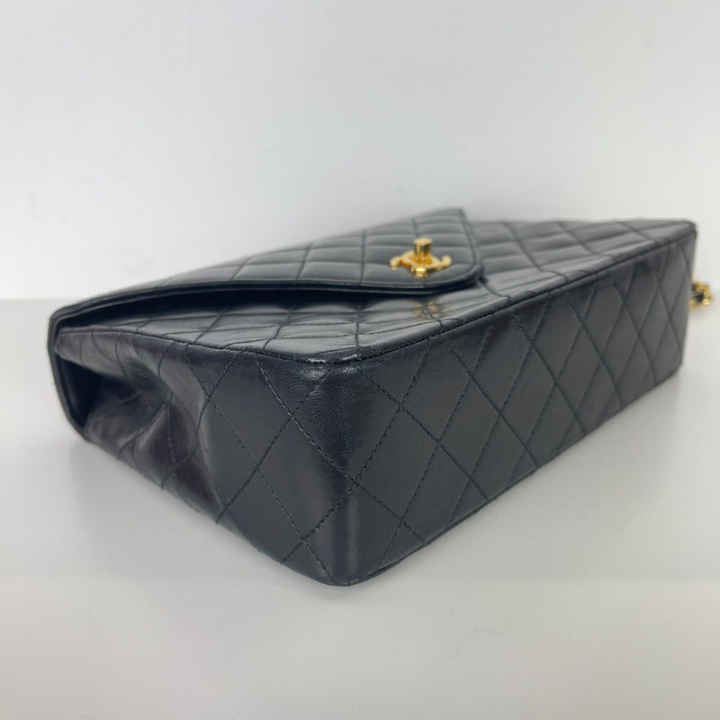 Vintage Flap Lambskin Black GHW