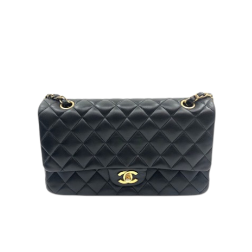 Classic Flap Medium Lambskin Black GHW