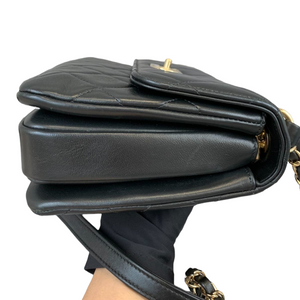 Small Trendy CC Flap Lambskin Black GHW