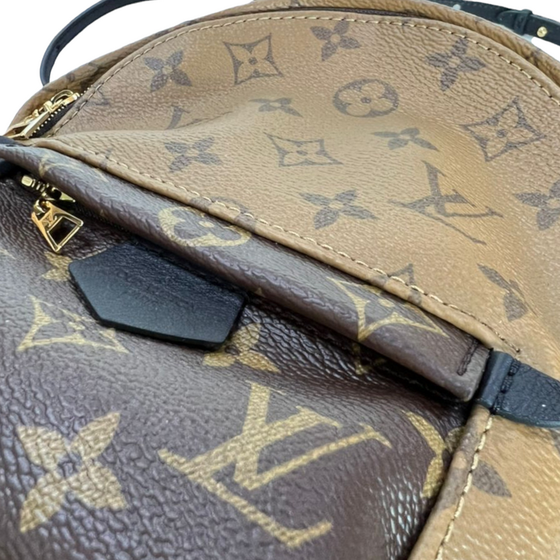 Louis Vuitton palm spring backpack PM monogram canvas GHW