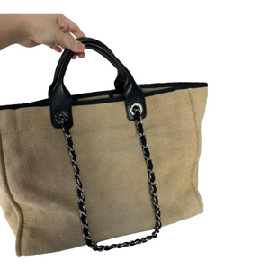 Large Deauville Tote Beige SHW