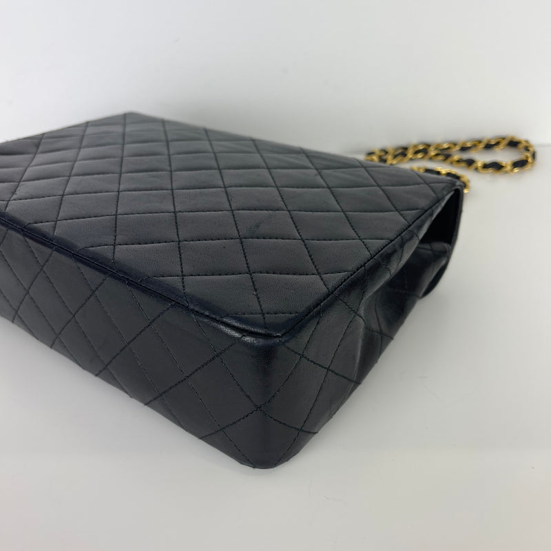 Vintage Flap Lambskin Black GHW