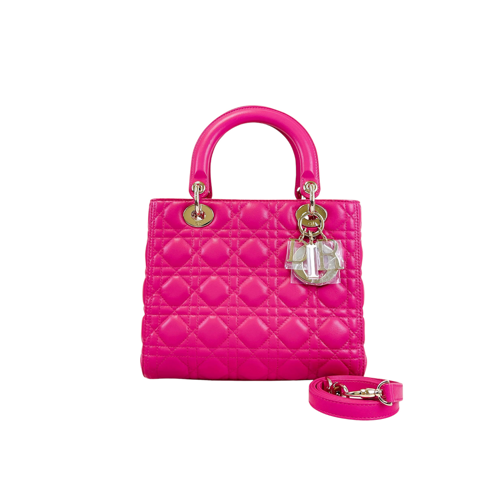 Lady Dior Medium Pink SHW