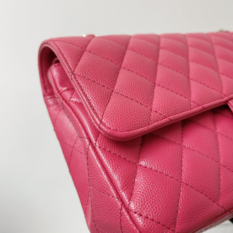 Classic Double Flap Medium Caviar Pink GHW