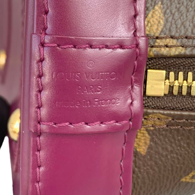 Louis Vuitton Purple Monogram Vernis Alma PM Leather Patent