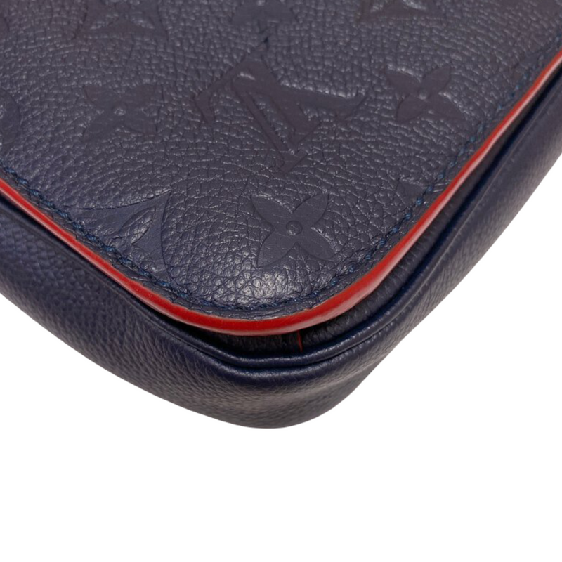 Louis Vuitton Blue Monogram Empreinte Leather Pochette Metis Bag