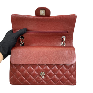 Classic Flap Caviar Medium Maroon SHW