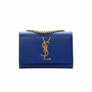 Cobalt Blue Grain Small Kate Bag