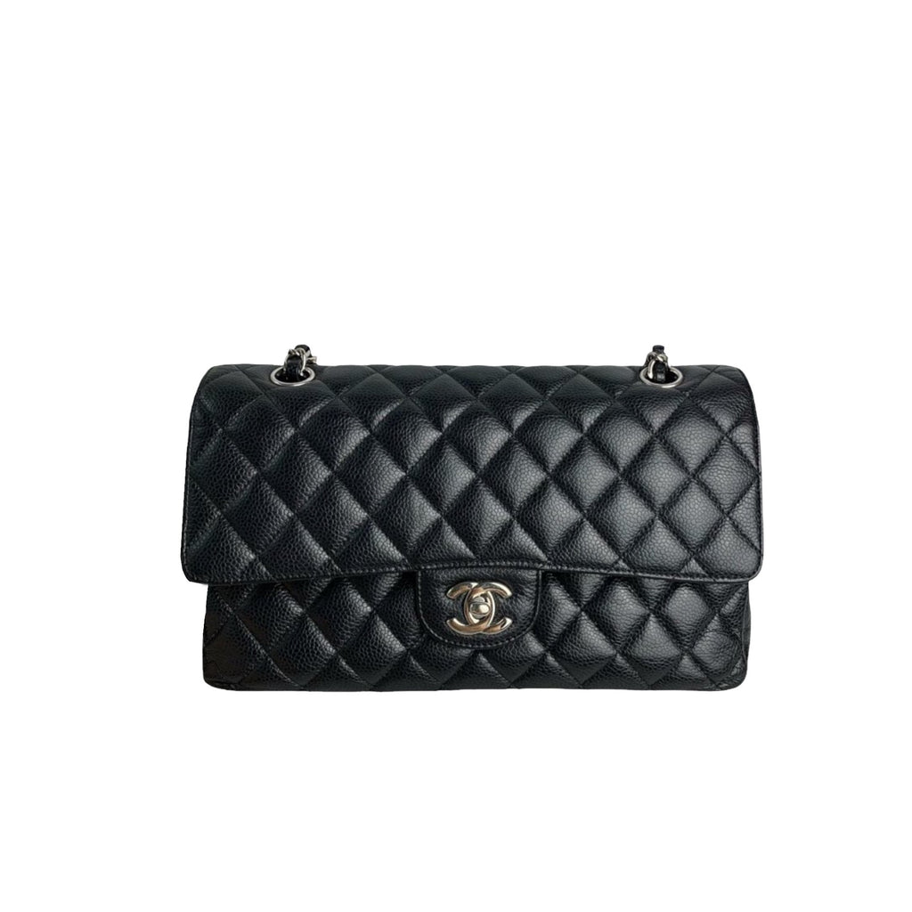 Classic Flap Caviar Medium Black SHW