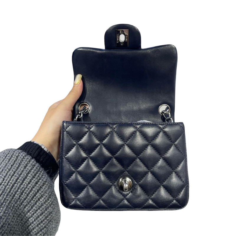 Chanel Mini Square Flap Bag Lambskin Leather – l'Étoile de Saint Honoré
