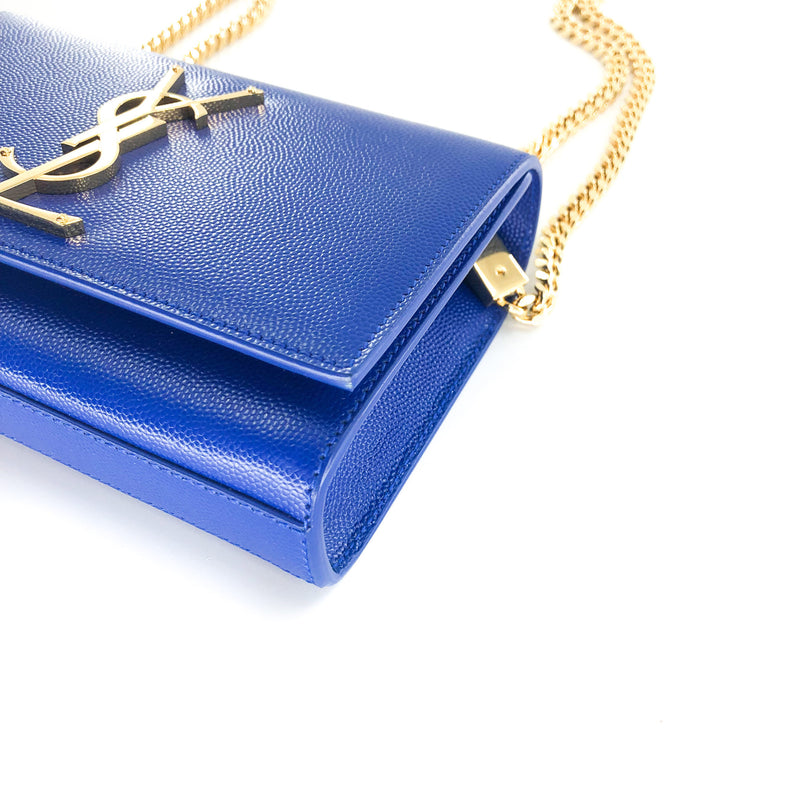 Cobalt Blue Grain Small Kate Bag