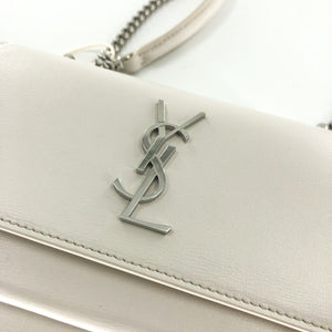 Mini Sunset Bag Off-White Leather